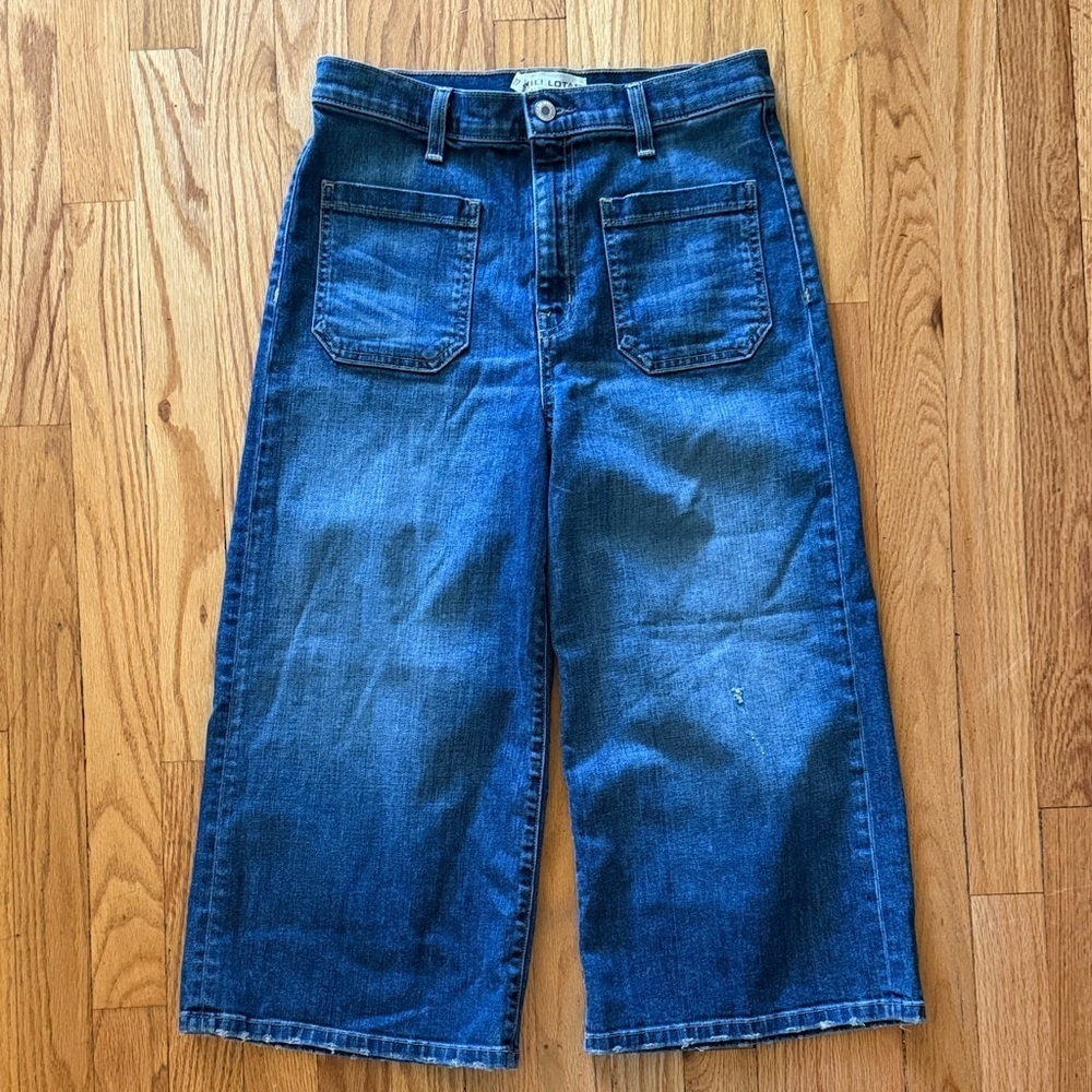 Nili Lotan Dark Blue Wide Leg Jeans 19.5” inseam